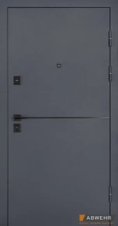 Входная дверь Solid 76 Abwehr металл покраска RAL 7021T / антрацит Vinorit