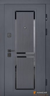 Вхідні двері Enigma 569/570 Abwehr антрацит Vinorit / білий супермат