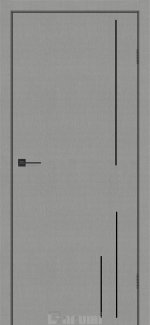 Двери Plato Line PTL-06 Даруми металлический грей