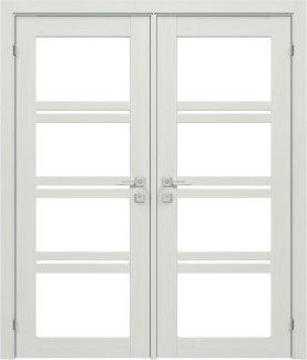 Двери двустворчатые Modern Quadro Родос сосна крем
