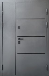 Входная дверь Трек 1200 Форт-М металл 7024 / МДФ антрацит