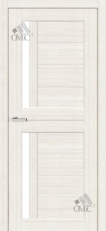 Двері Deco 01  дуб bianco скло сатин