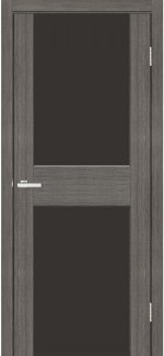 Двері Gloss 03  дуб ash скло чорне