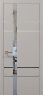Двери Plato PL-10 Папа Карло светло-серый супермат
