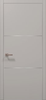 Двери Plato PL-23 Папа Карло светло-серый супермат