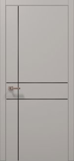 Двери Plato PL-30 Папа Карло светло-серый супермат
