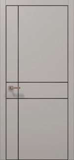 Двери Plato PL-30 Папа Карло светло-серый супермат