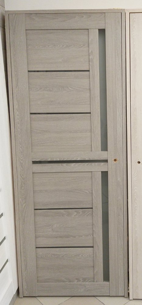 Двері Діана (полотно 70 ліве 1 шт., коробка, без лиштви) Новий Стиль дуб димчастий.
