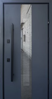 Входная дверь Vega Maxi Страж антрацит / белый vin