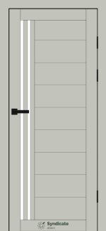 Двері SD-135 Syndicate Doors емалія гріджо