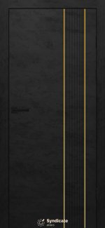Двери SD-407 Syndicate Doors бетон черный