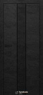 Двері SD-408 Syndicate Doors бетон чорний