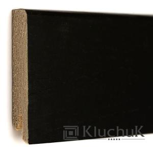 Плинтус прямоугольный 80 дерево шпон Дерево дуб черный